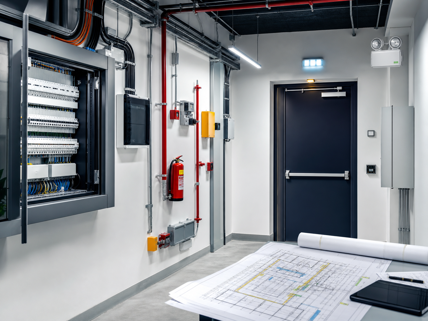 Koordinácia projektu požiarnej ochrany s elektroinštaláciou